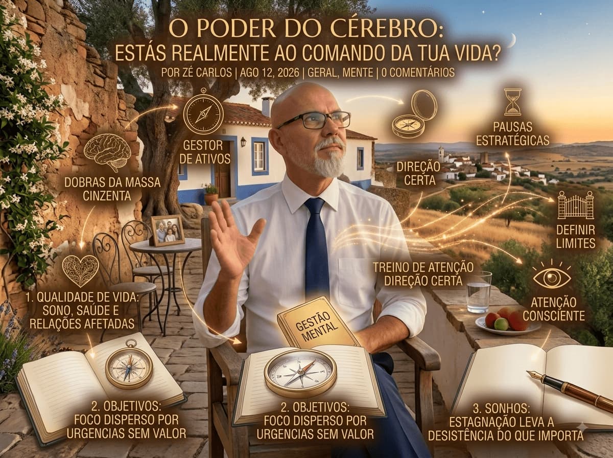 O Poder do Cérebro: Estás Realmente ao Comando da Tua Vida?