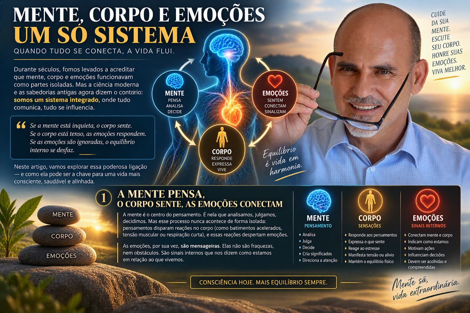 Corpo, Mente e Emoções: Tudo Está Ligado
